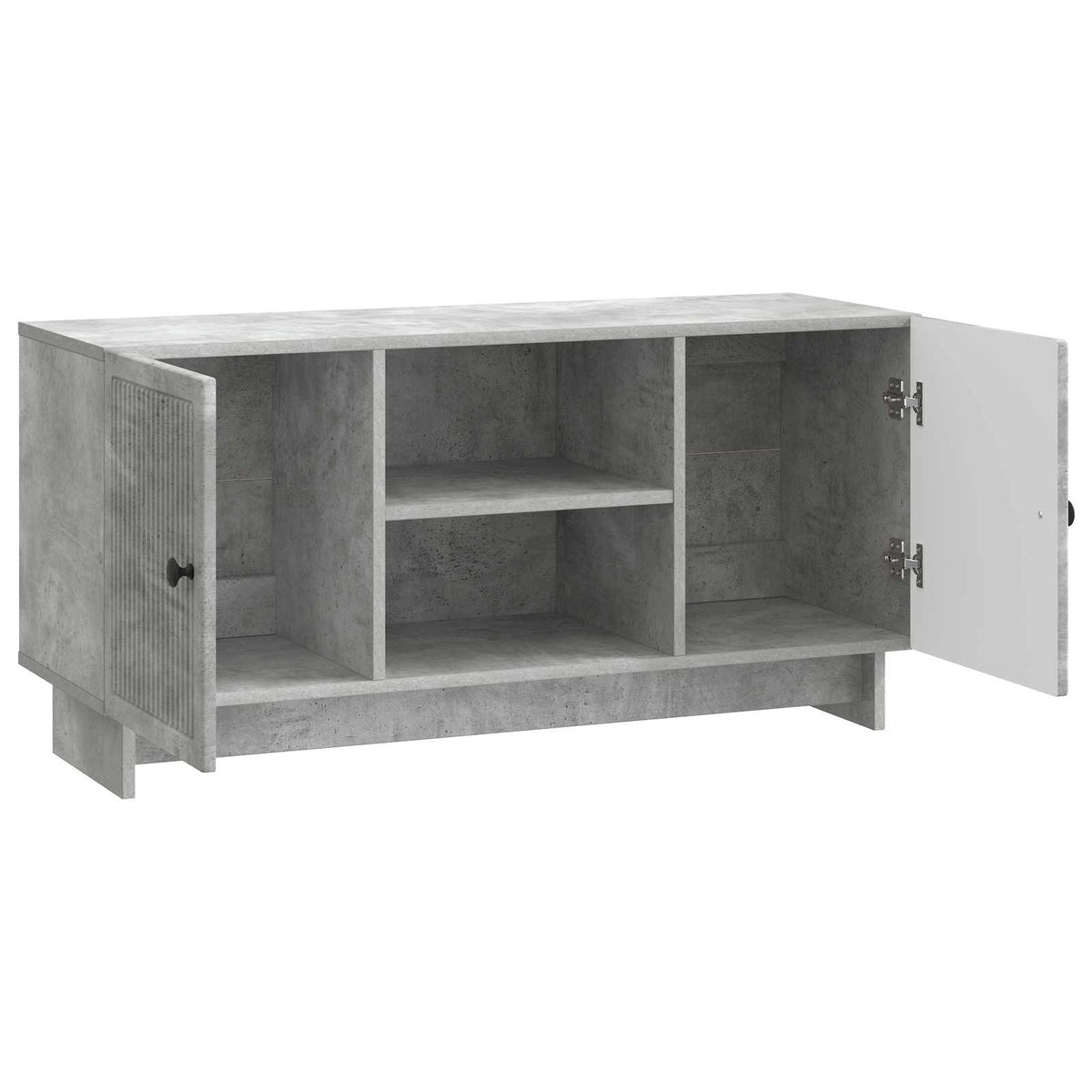 vidaXL TV Cabinet 102 x 34.5 x 50 cm Concrete Grey Engineered Wood
