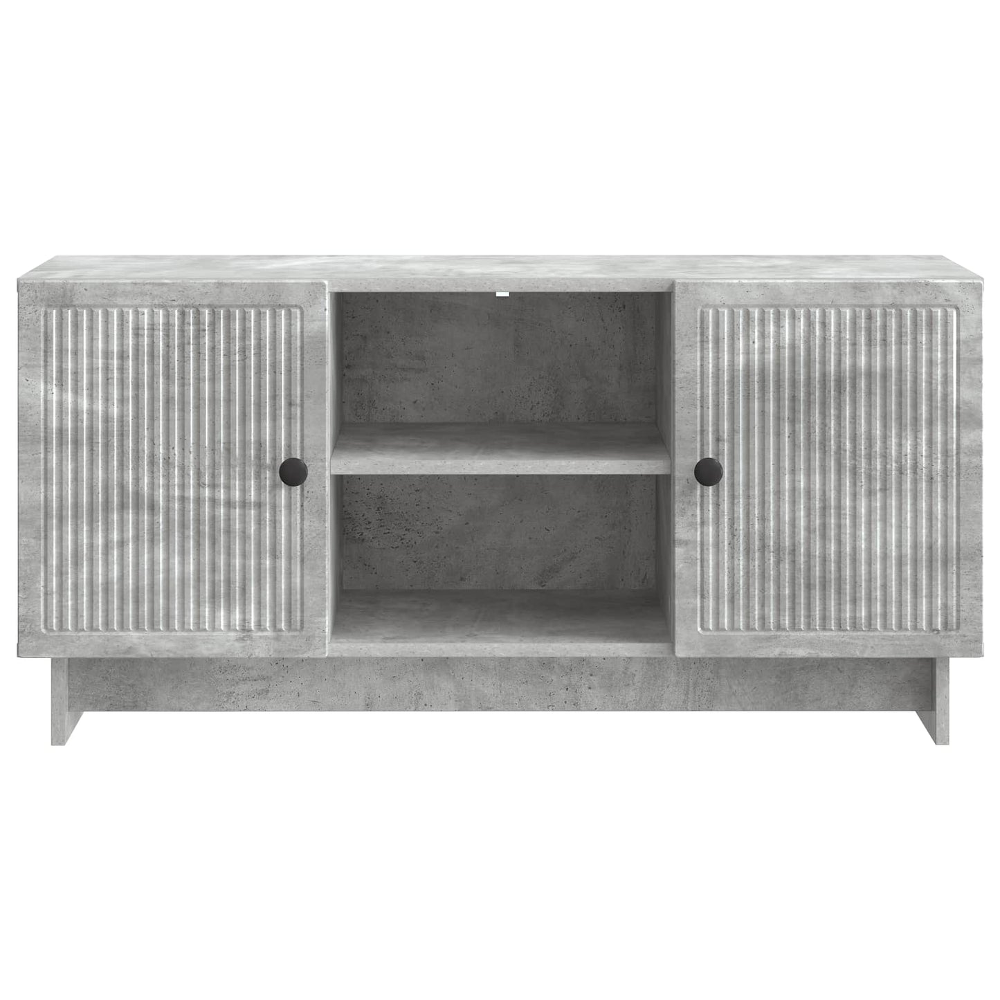 vidaXL TV Cabinet 102 x 34.5 x 50 cm Concrete Grey Engineered Wood