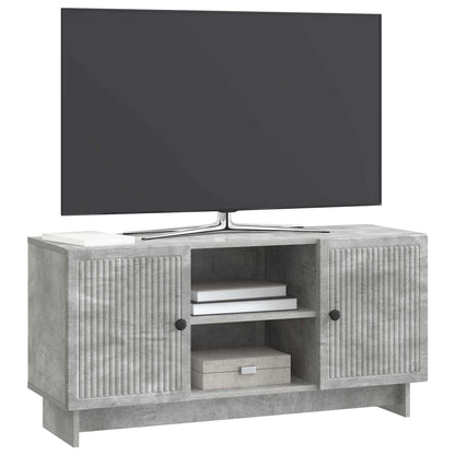 vidaXL TV Cabinet 102 x 34.5 x 50 cm Concrete Grey Engineered Wood