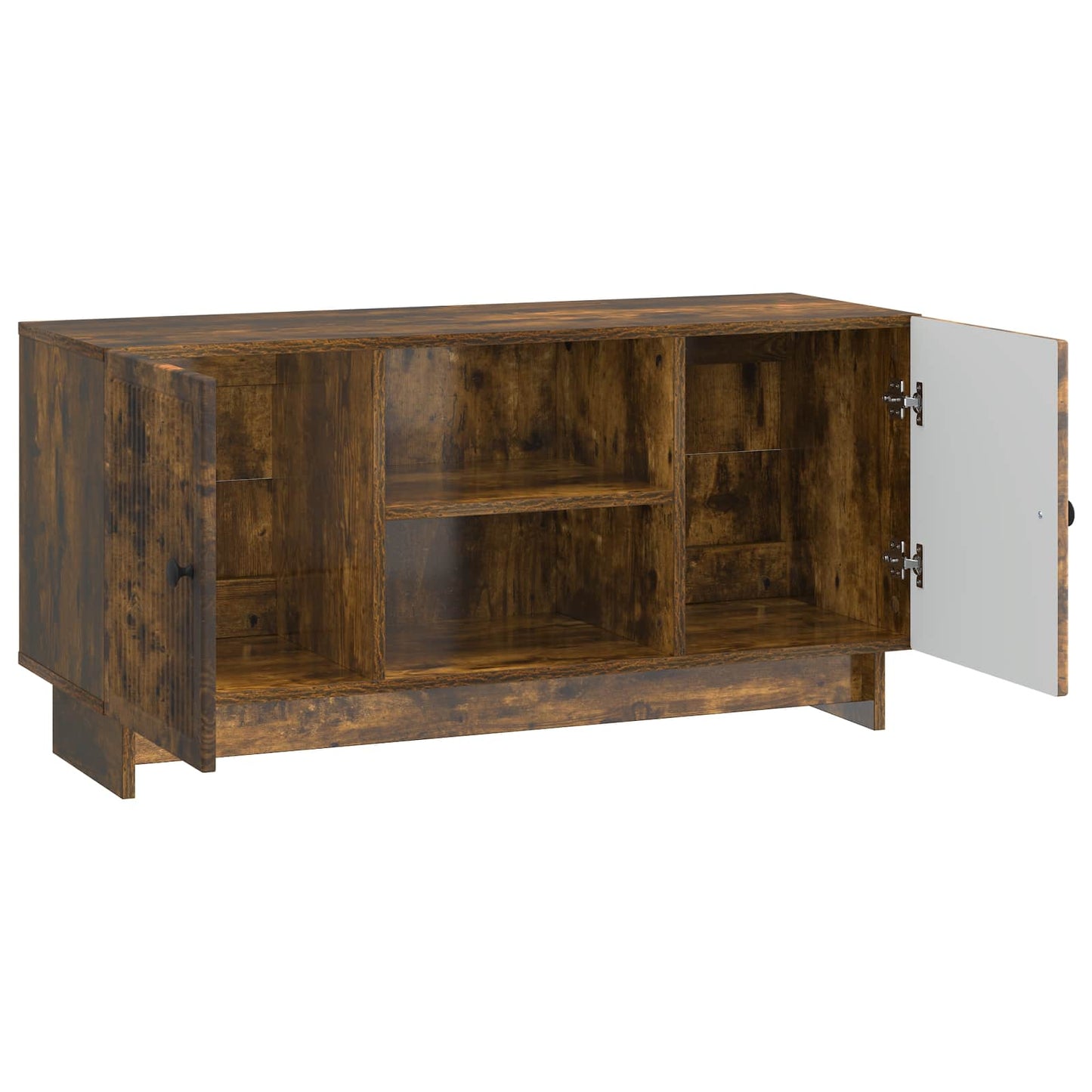 vidaXL TV Cabinet 102 x 34.5 x 50 cm Smoked Oak Engineered Wood