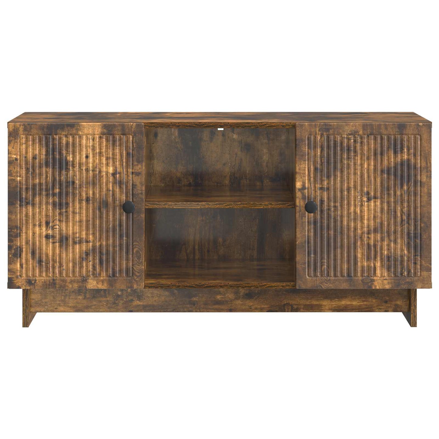 vidaXL TV Cabinet 102 x 34.5 x 50 cm Smoked Oak Engineered Wood