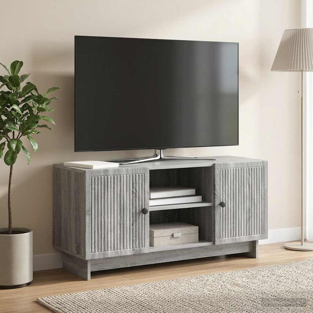 vidaXL TV Cabinet 102 x 34.5 x 50 cm Grey Sonoma Engineered Wood