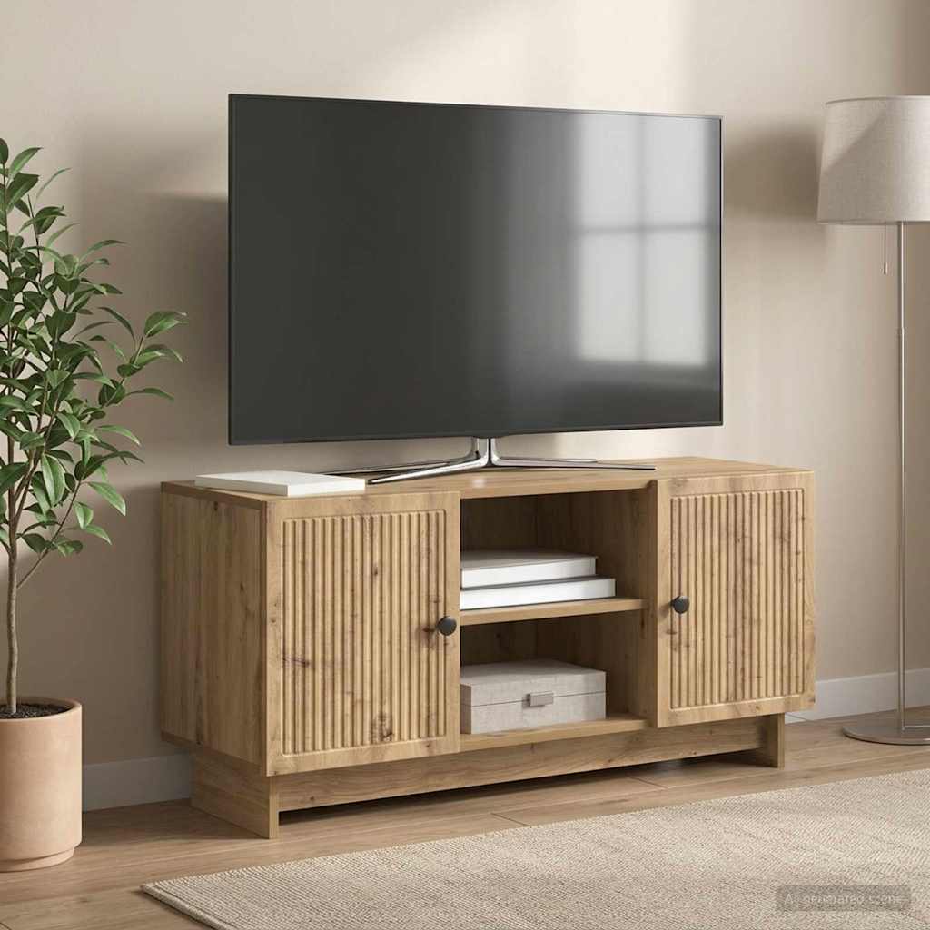 vidaXL TV Cabinet 102 x 34.5 x 50 cm Artisan Oak Engineered Wood
