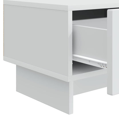 vidaXL TV Cabinet with Drawer White 147 x 34.5 x 30 cm Engineered Wood