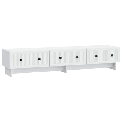 vidaXL TV Cabinet with Drawer White 147 x 34.5 x 30 cm Engineered Wood