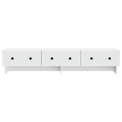 vidaXL TV Cabinet with Drawer White 147 x 34.5 x 30 cm Engineered Wood