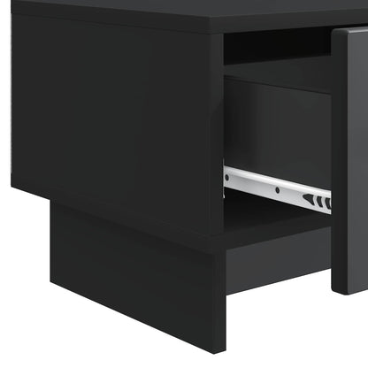 vidaXL TV Cabinet with Drawer Black 147 x 34.5 x 30 cm Engineered Wood