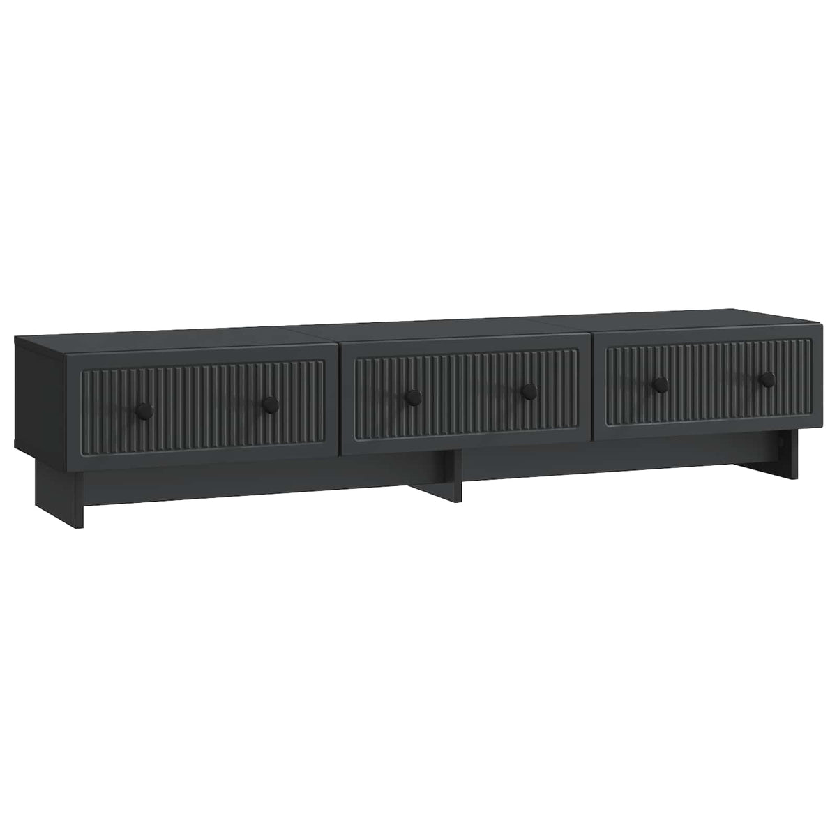 vidaXL TV Cabinet 147 x 34.5 x 30 cm Black Engineered Wood
