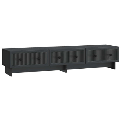 vidaXL TV Cabinet 147 x 34.5 x 30 cm Black Engineered Wood