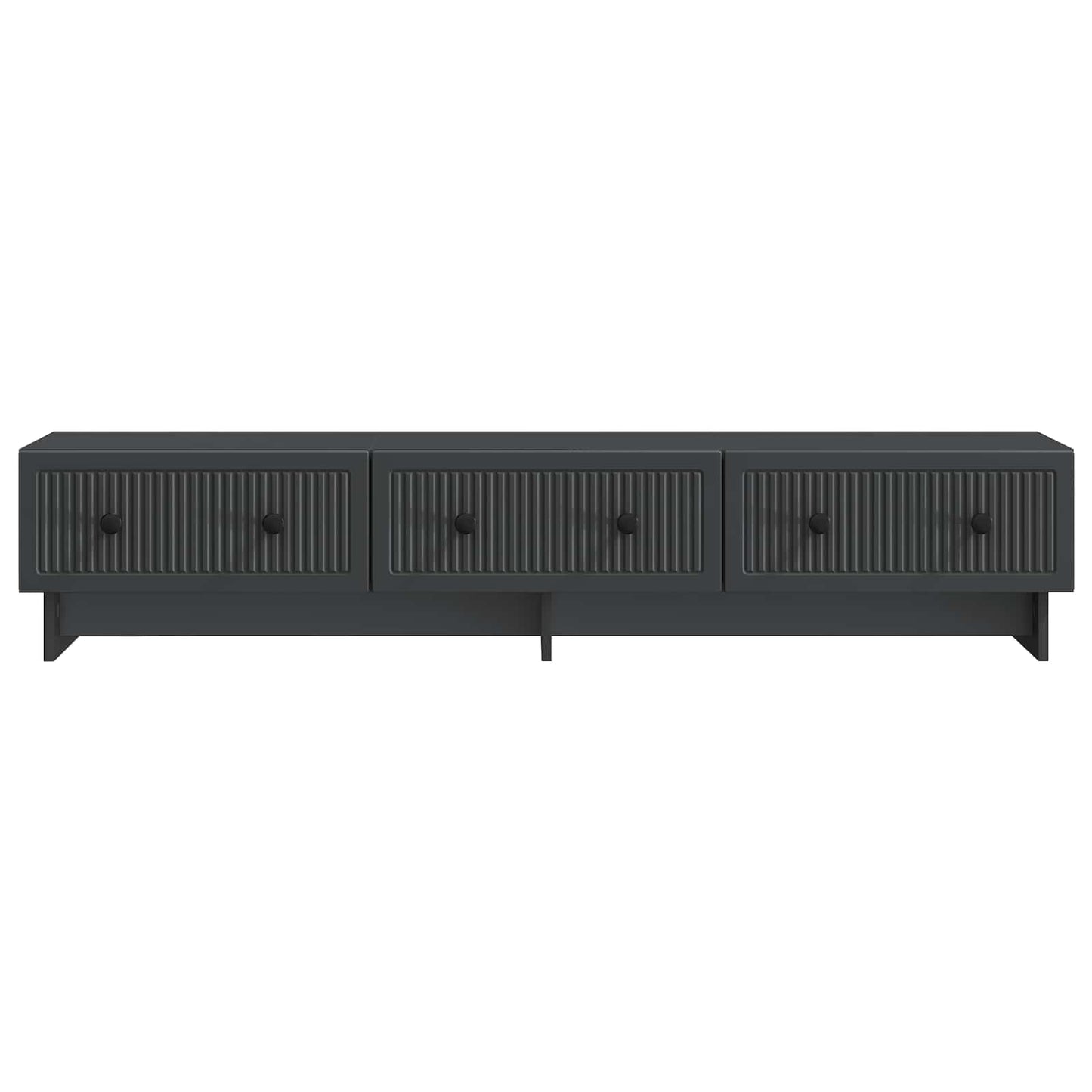 vidaXL TV Cabinet with Drawer Black 147 x 34.5 x 30 cm Engineered Wood
