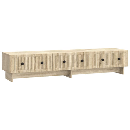 vidaXL TV Cabinet Sonoma Oak 147 x 34.5 x 30 cm Engineered Wood