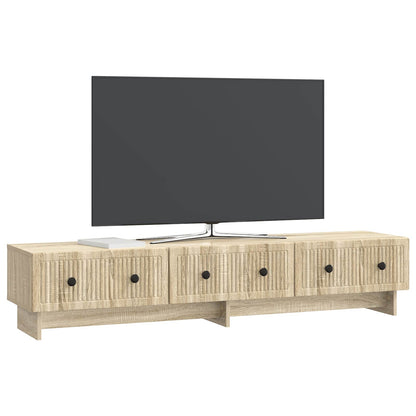 vidaXL TV Cabinet Sonoma Oak 147 x 34.5 x 30 cm Engineered Wood