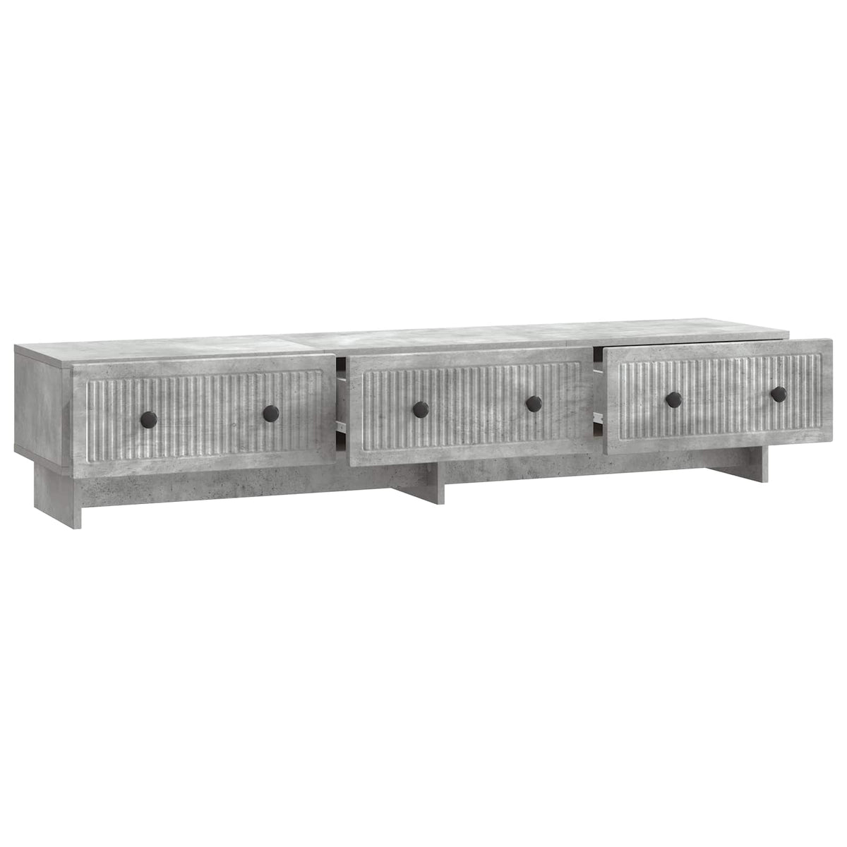 vidaXL TV Cabinet 147 x 34.5 x 30 cm Concrete Grey Engineered Wood