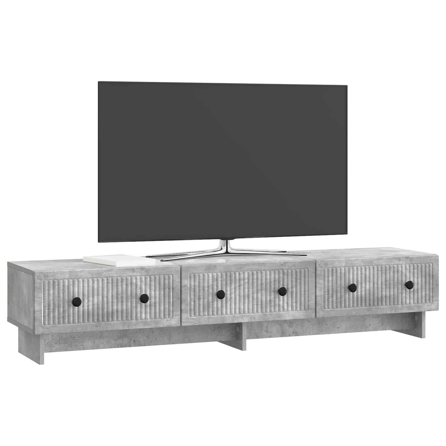 vidaXL TV Cabinet Concrete Grey 147 x 34.5 x 30 cm Engineered Wood