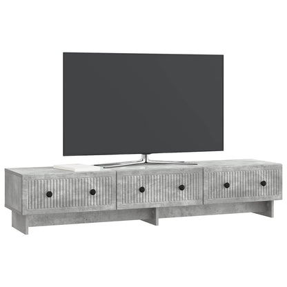 vidaXL TV Cabinet Concrete Grey 147 x 34.5 x 30 cm Engineered Wood