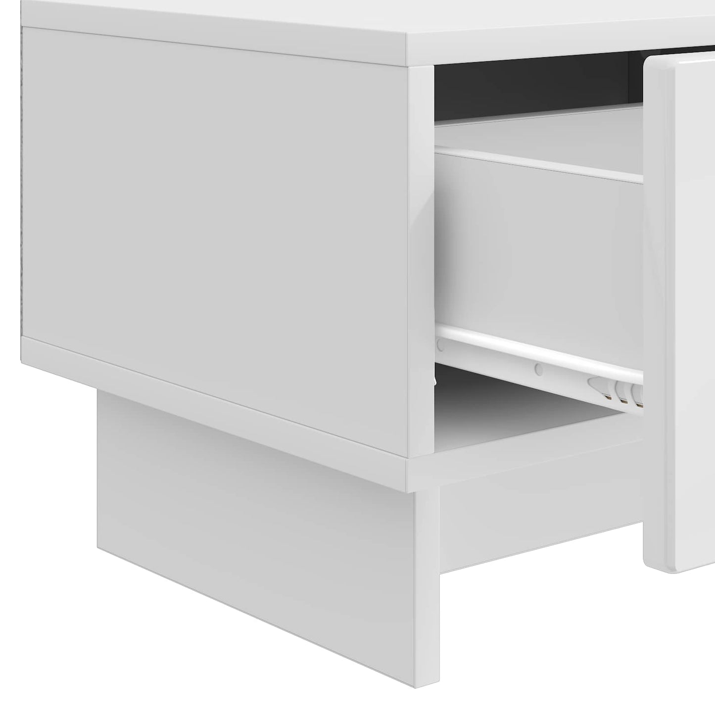 vidaXL TV Cabinet High Gloss White 147 x 34.5 x 30 cm Engineered Wood