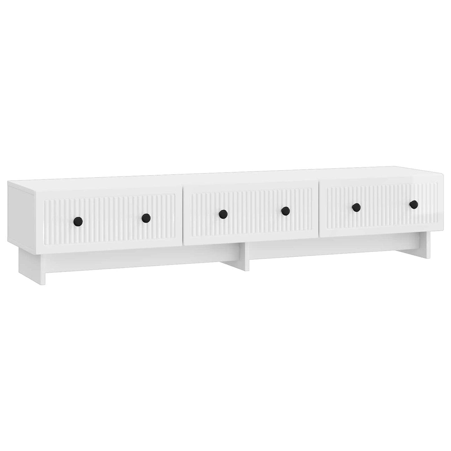 vidaXL TV Cabinet High Gloss White 147 x 34.5 x 30 cm Engineered Wood