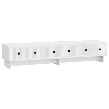 vidaXL TV Cabinet High Gloss White 147 x 34.5 x 30 cm Engineered Wood