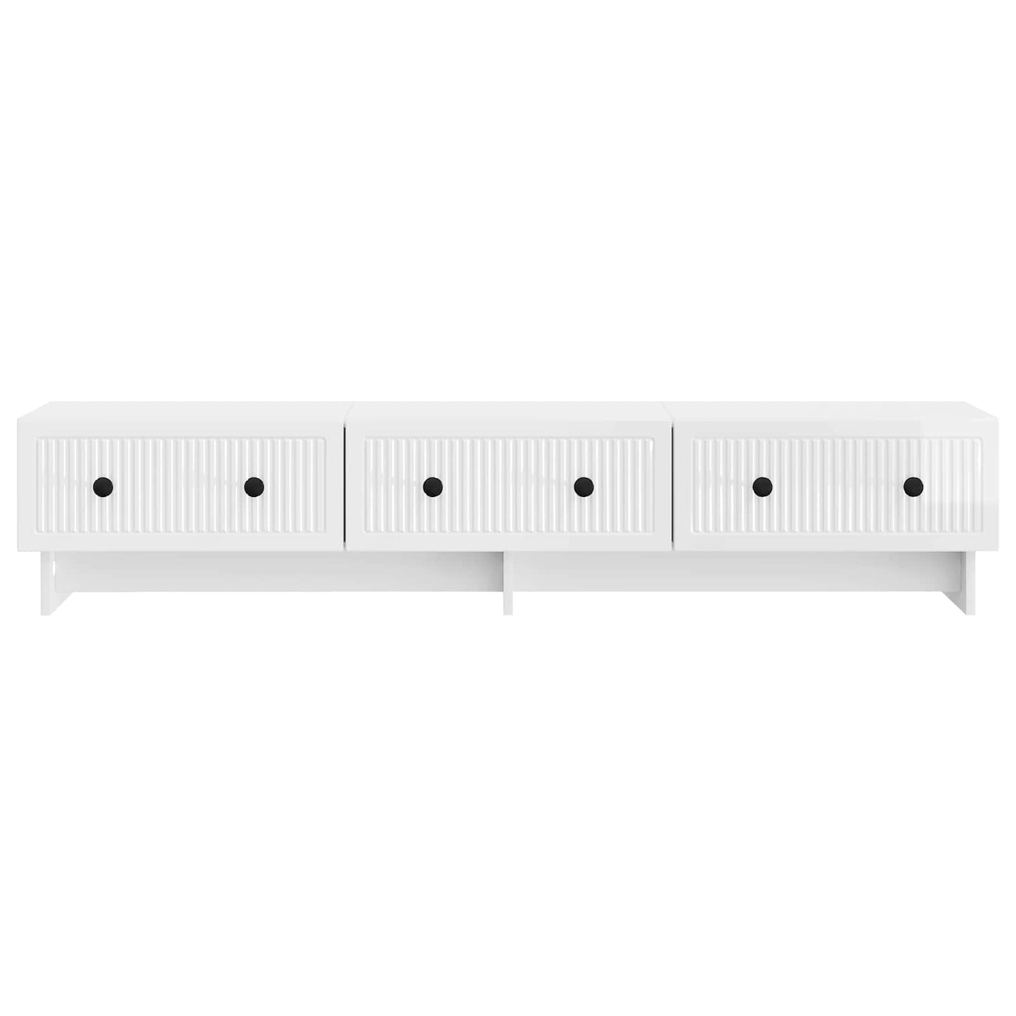 vidaXL TV Cabinet High Gloss White 147 x 34.5 x 30 cm Engineered Wood