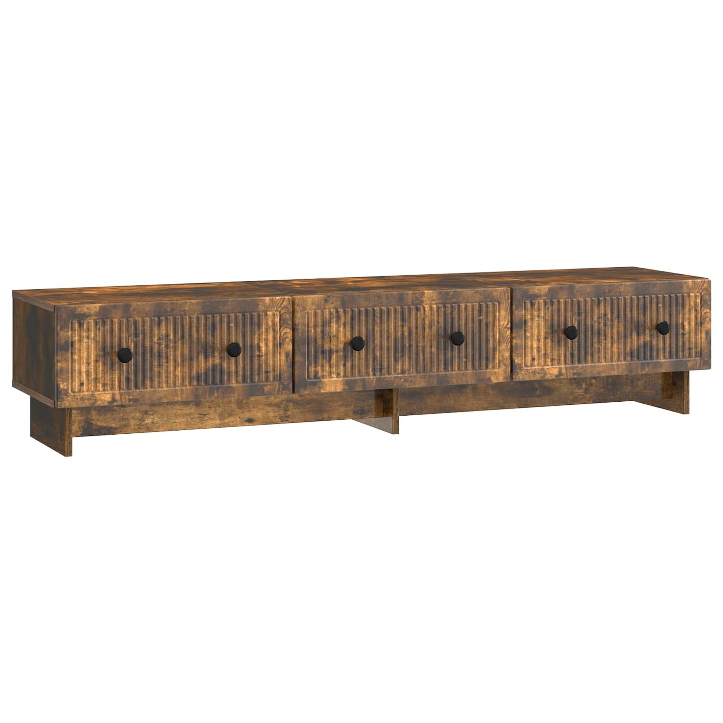 vidaXL TV Cabinet 147 x 34.5 x 30 cm Smoked Oak Engineered Wood