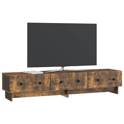 vidaXL TV Cabinet 147 x 34.5 x 30 cm Smoked Oak Engineered Wood