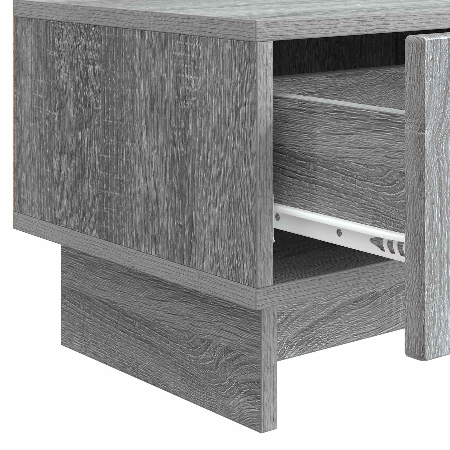 vidaXL TV Cabinet 147 x 34.5 x 30 cm Grey Sonoma Engineered Wood