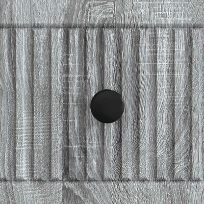 vidaXL TV Cabinet 147 x 34.5 x 30 cm Grey Sonoma Engineered Wood