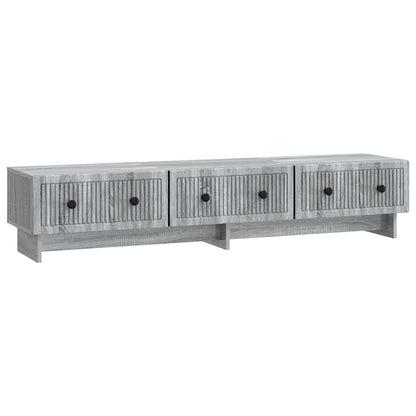 vidaXL TV Cabinet 147 x 34.5 x 30 cm Grey Sonoma Engineered Wood