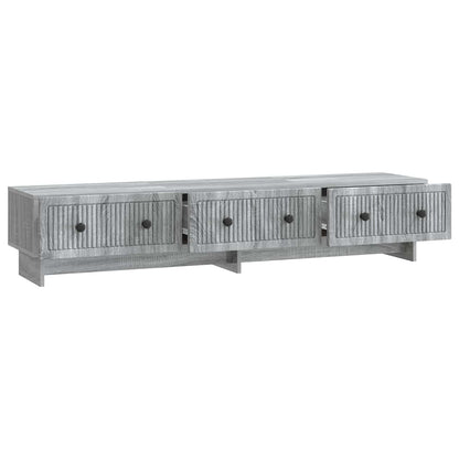 vidaXL TV Cabinet 147 x 34.5 x 30 cm Grey Sonoma Engineered Wood