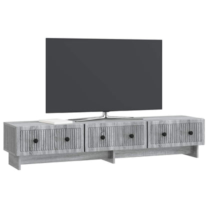 vidaXL TV Cabinet 147 x 34.5 x 30 cm Grey Sonoma Engineered Wood