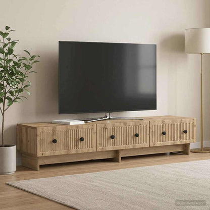 vidaXL TV Cabinet 147 x 34.5 x 30 cm Artisan Oak Engineered Wood