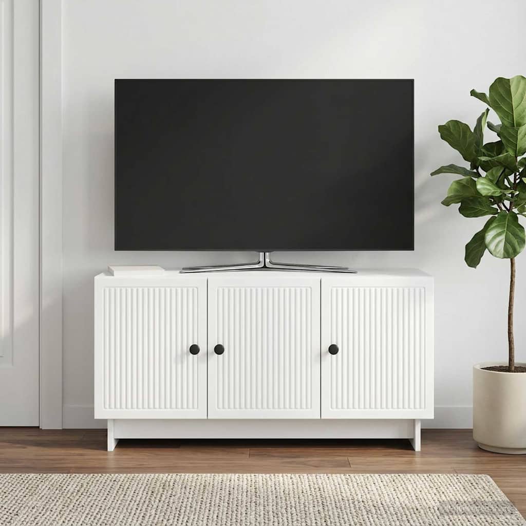 vidaXL TV Cabinet White 99 x 34.5 x 50 cm Engineered Wood