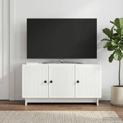 vidaXL TV Cabinet White 99 x 34.5 x 50 cm Engineered Wood