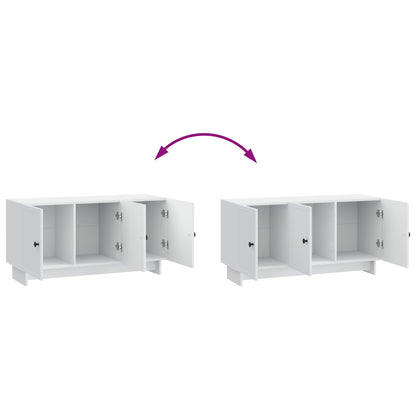 vidaXL TV Cabinet White 99 x 34.5 x 50 cm Engineered Wood