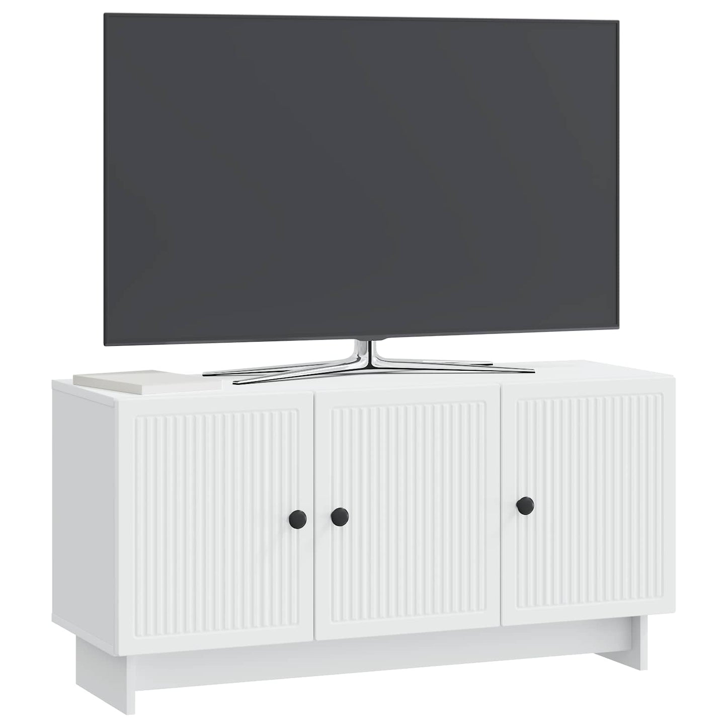 vidaXL TV Cabinet White 99 x 34.5 x 50 cm Engineered Wood