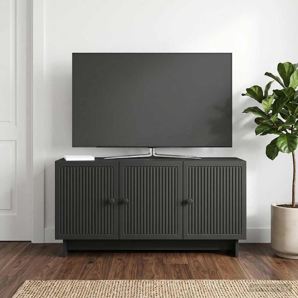 vidaXL TV Cabinet Black 99 x 34.5 x 50 cm Engineered Wood
