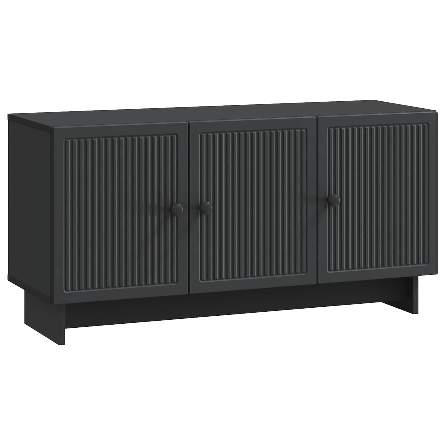 vidaXL TV Cabinet Black 99 x 34.5 x 50 cm Engineered Wood