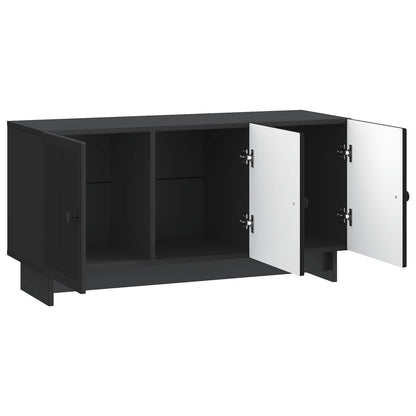 vidaXL TV Cabinet Black 99 x 34.5 x 50 cm Engineered Wood