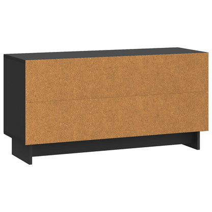vidaXL TV Cabinet Black 99 x 34.5 x 50 cm Engineered Wood