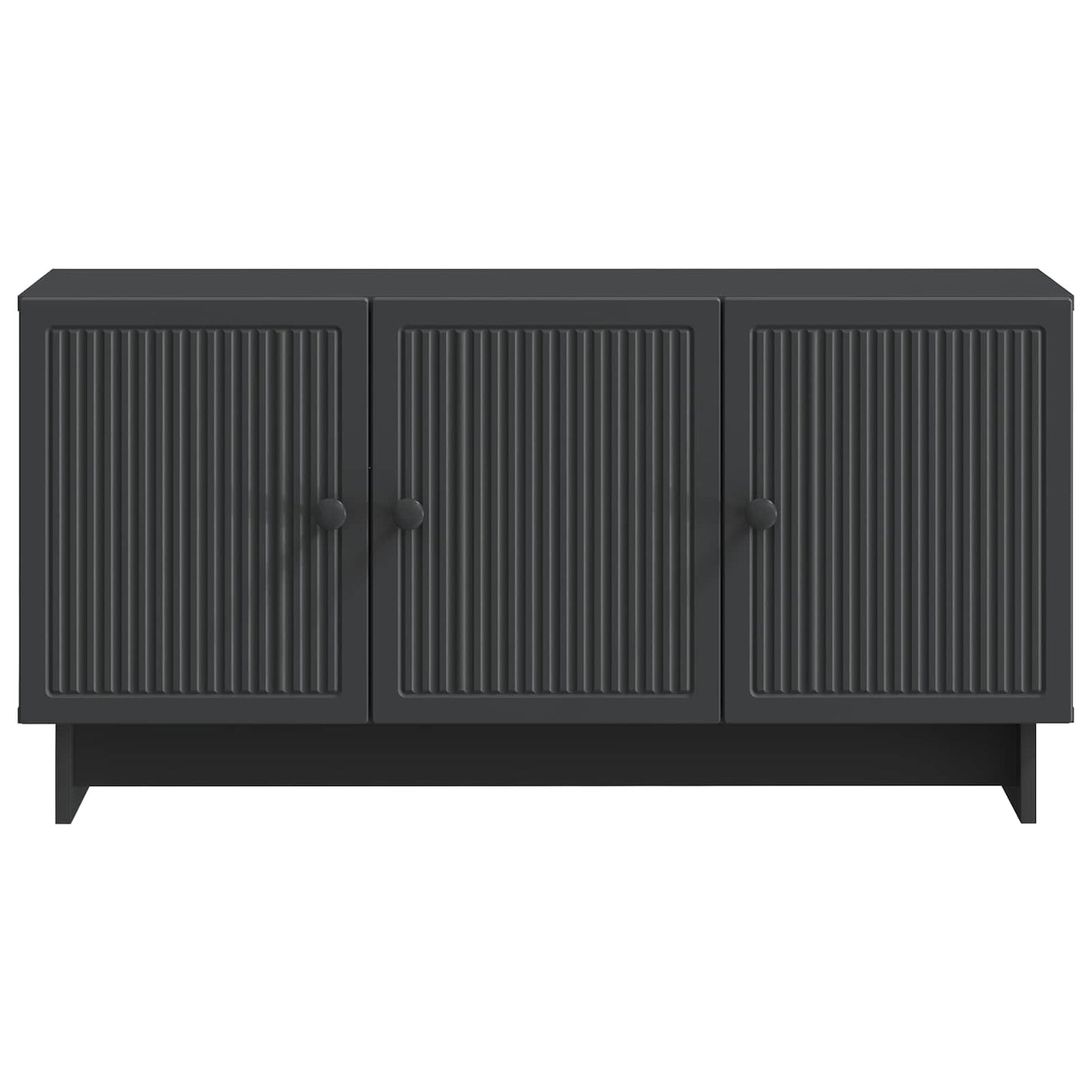 vidaXL TV Cabinet Black 99 x 34.5 x 50 cm Engineered Wood