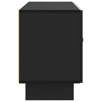 vidaXL TV Cabinet Black 99 x 34.5 x 50 cm Engineered Wood
