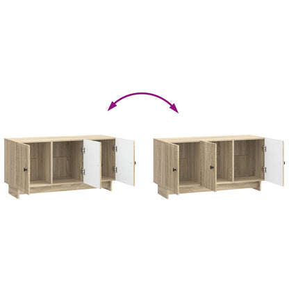 vidaXL TV Cabinet Sonoma Oak 99 x 34.5 x 50 cm Engineered Wood