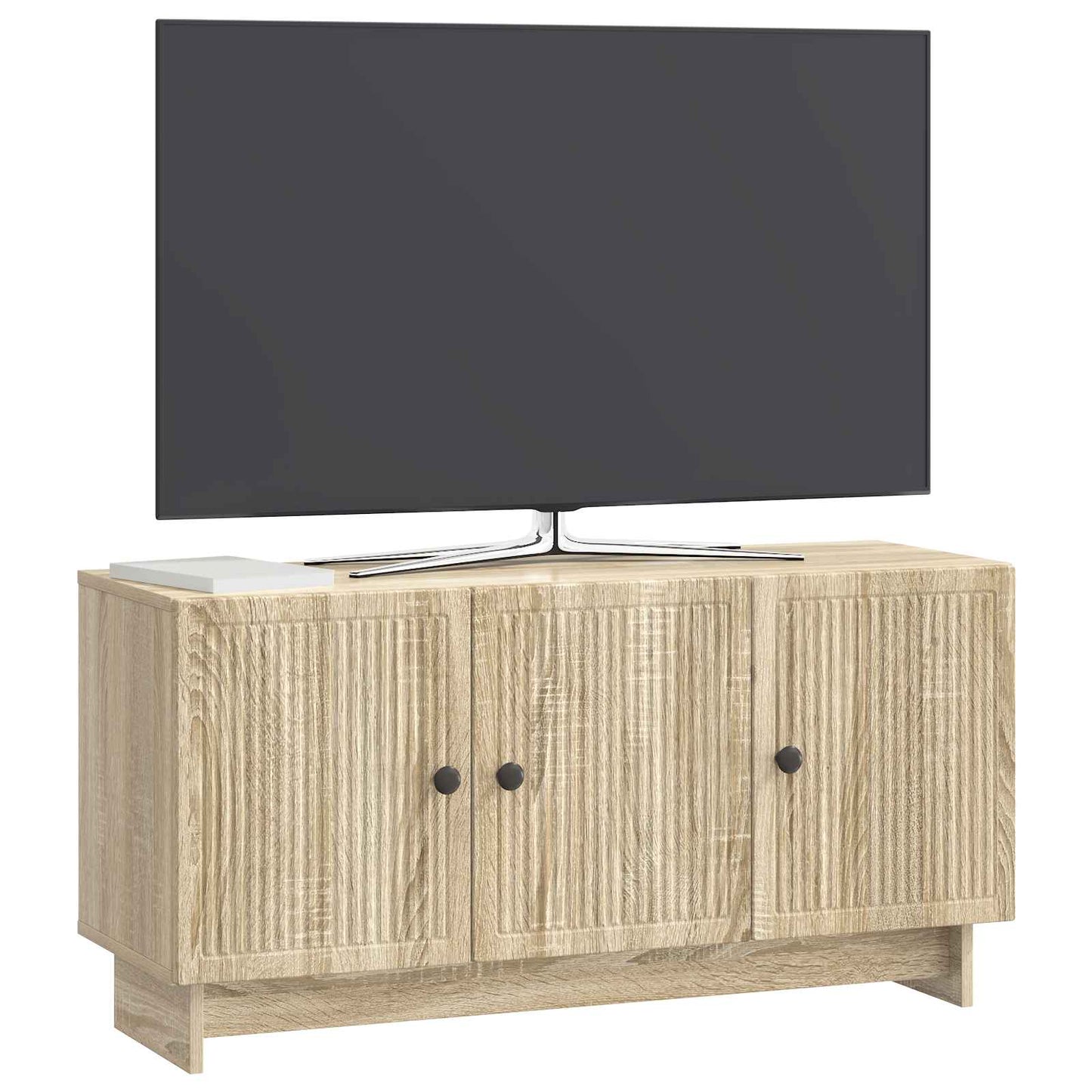 vidaXL TV Cabinet Sonoma Oak 99 x 34.5 x 50 cm Engineered Wood