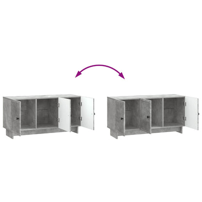 vidaXL TV Cabinet Concrete Grey 99 x 34.5 x 50 cm Engineered Wood