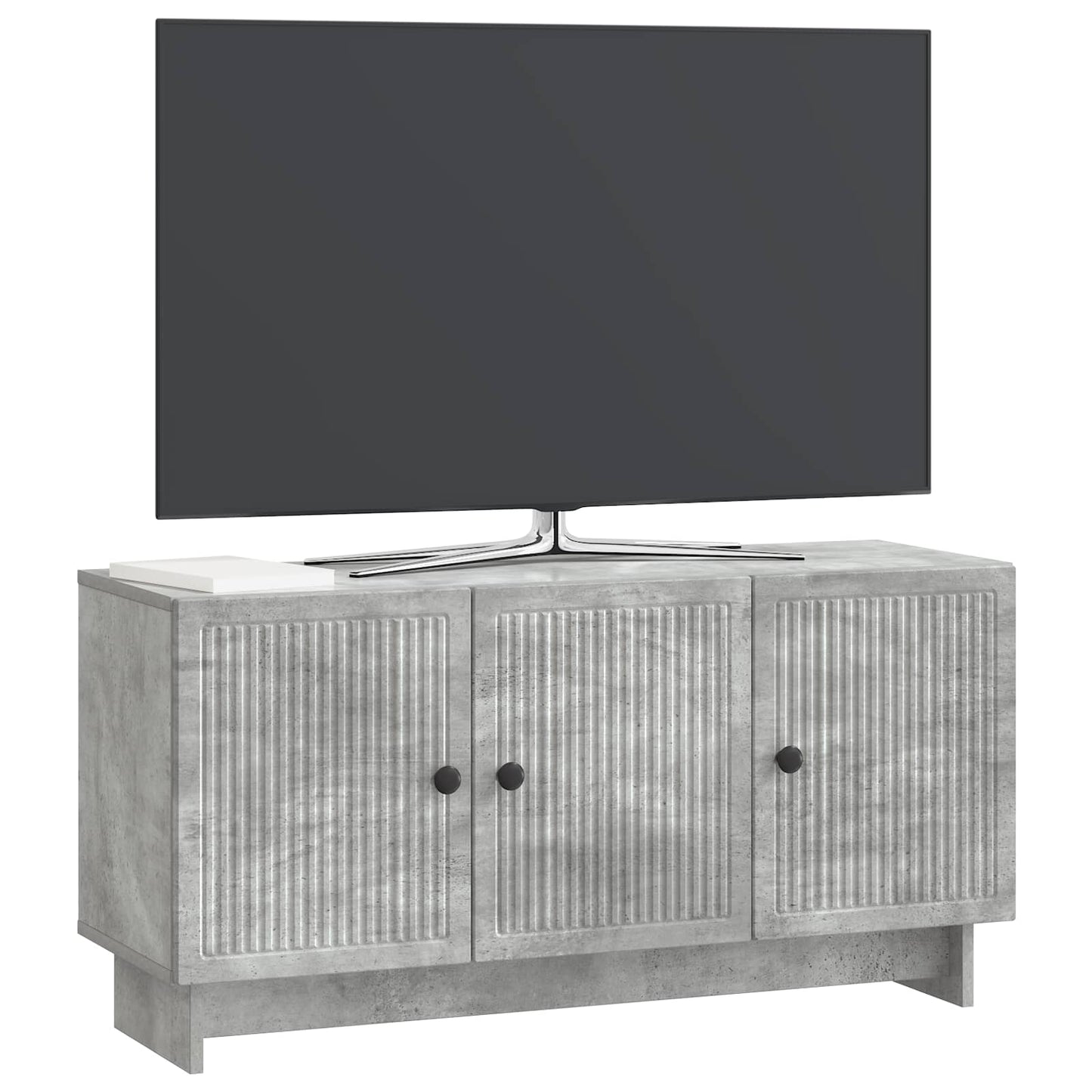vidaXL TV Cabinet Concrete Grey 99 x 34.5 x 50 cm Engineered Wood