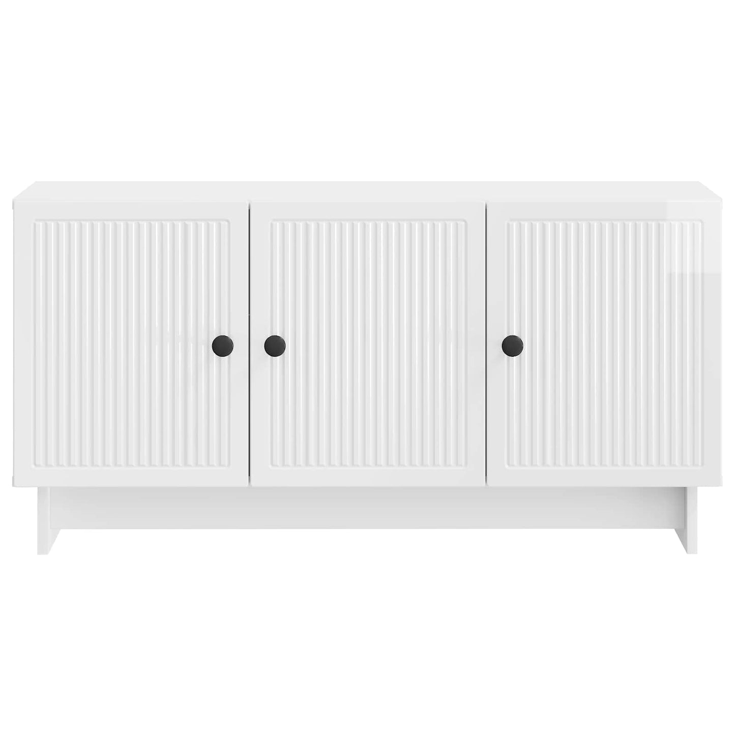 vidaXL TV Cabinet High Gloss White 99 x 34.5 x 50 cm Engineered Wood