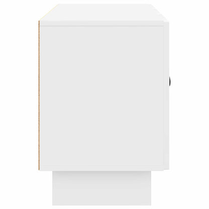 vidaXL TV Cabinet High Gloss White 99 x 34.5 x 50 cm Engineered Wood