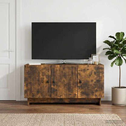 vidaXL TV Cabinet Smoked Oak 99 x 34.5 x 50 cm Engineered Wood