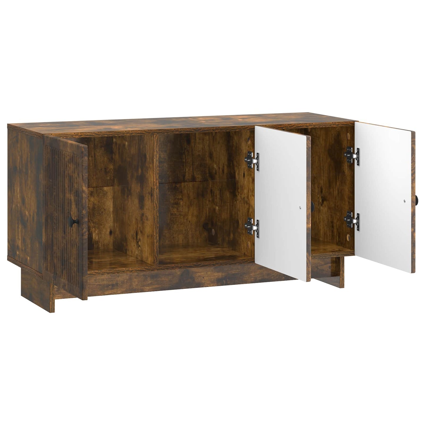 vidaXL TV Cabinet Smoked Oak 99 x 34.5 x 50 cm Engineered Wood