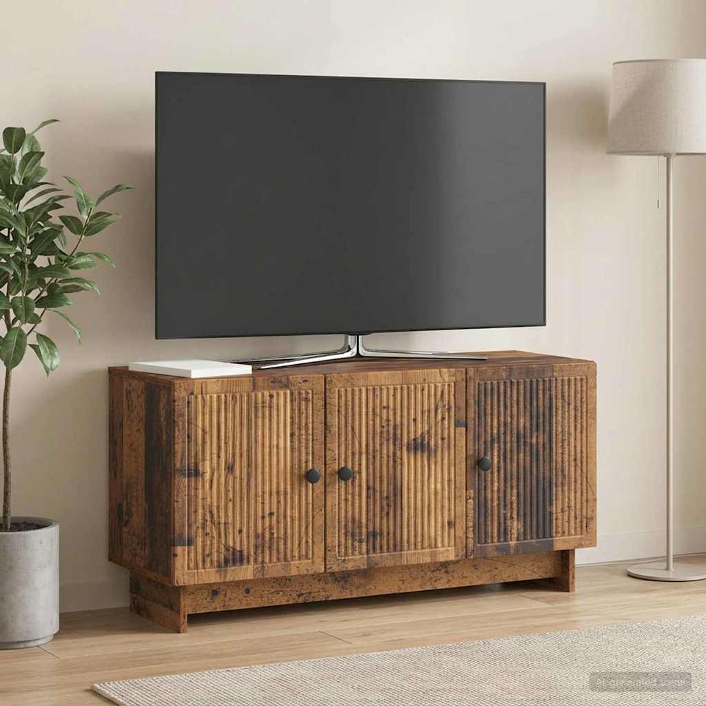 vidaXL TV Cabinet Old Wood 99 x 34.5 x 50 cm Engineered Wood